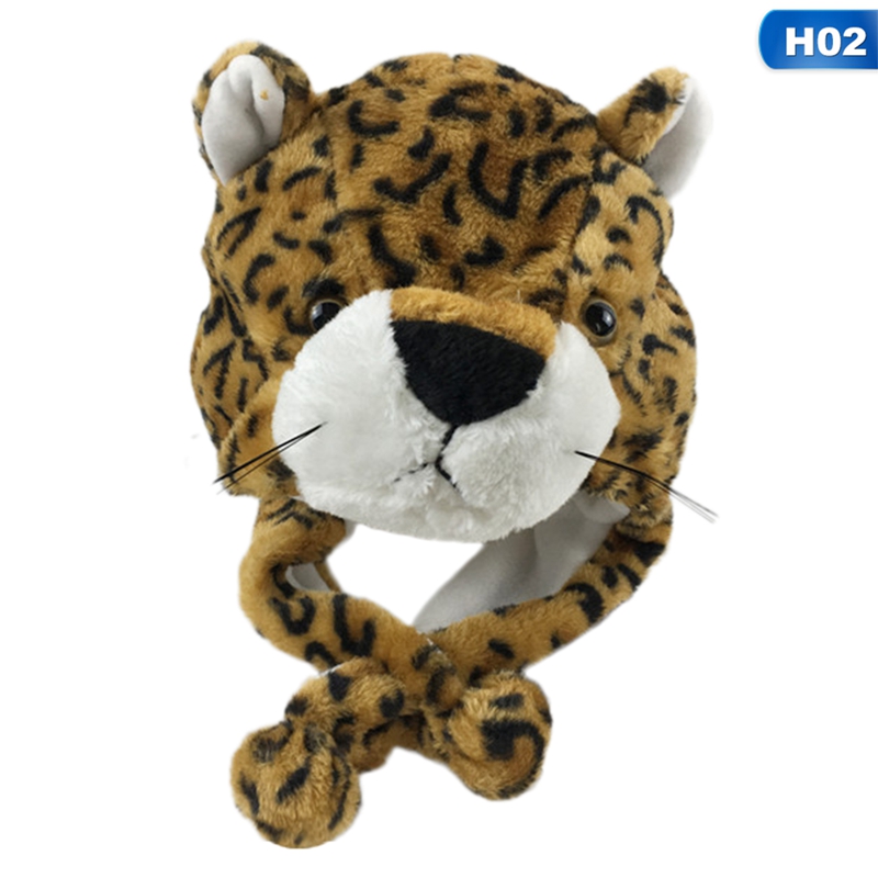 Mũ len mềm chụp tai giữ ấm kiểu dáng động vật hoạt hình dễ thương