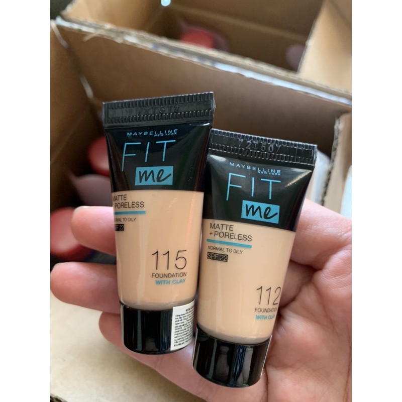 Kem nền Fit Me Matte Poreless Maybelline New York [SIÊU HOT]Tuýp 5ml, độ che phủ cao | BigBuy360 - bigbuy360.vn