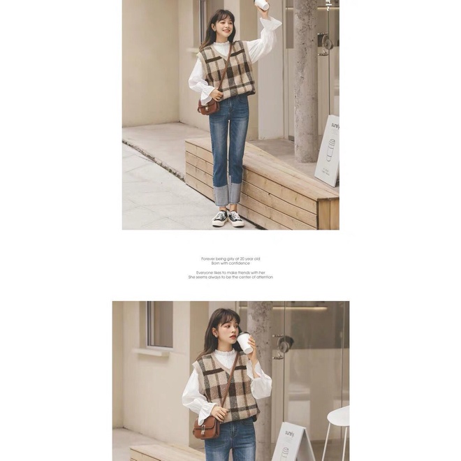 Áo vest gile len dệt kim/khoác/hoodie nỉ | BigBuy360 - bigbuy360.vn
