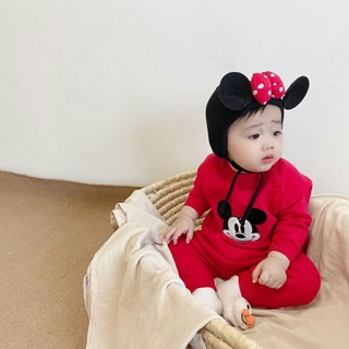 Set bodysuit bộ liền thân dài tay dài quần cho bé siêu ấm áp