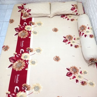 BỘ DRAP THUN HÀN QUỐC 4 MÓN [ 1 DRAP TRẢI GIƯỜNG, 2 VỎ GỐI NẰM, 1 VỎ GỐI ÔM ].