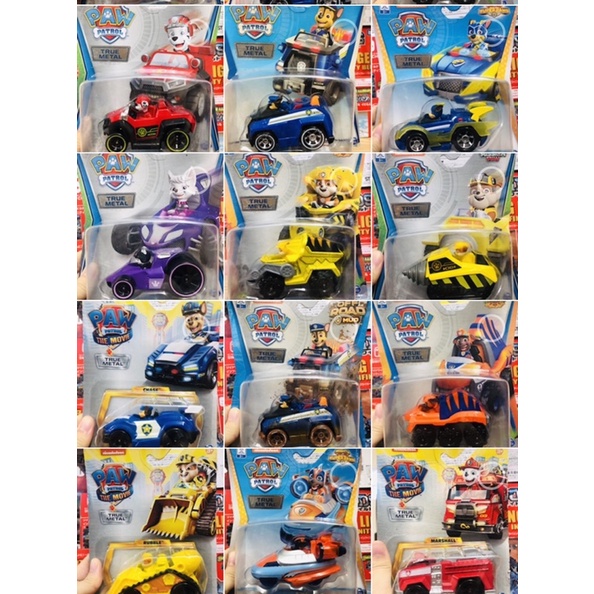 Series Xe Paw Patrol bằng metal chính hãng