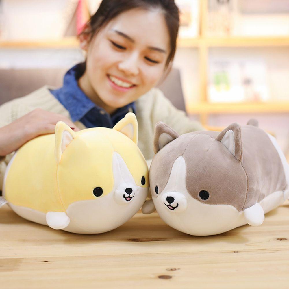 RAINBOW Chó Corgi Nhồi Bông Mềm Mại Kích Thước 35cm / 14 &quot;