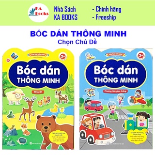 Sách - Bóc Dán Thông Minh - Dành Cho Trẻ Từ 2-6 Tuổi - Song Ngữ Việt Anh (Chọn chủ đề)