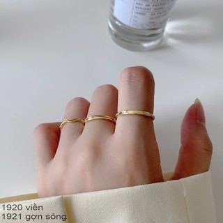 Nhẫn Nữ Eleanor Bạc 925 Cao Cấp Mạ Vàng 14K Basic, Retro