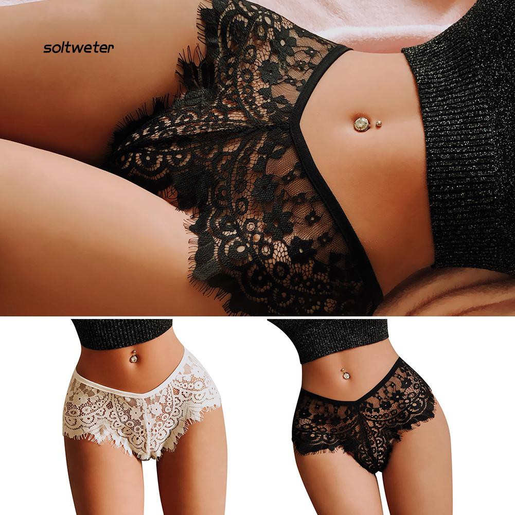 Quần Lót Lọt Khe Phối Ren Phong Cách Quyến Rũ Dành Cho Nữ