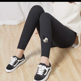 Quần legging tăm thêu micky
