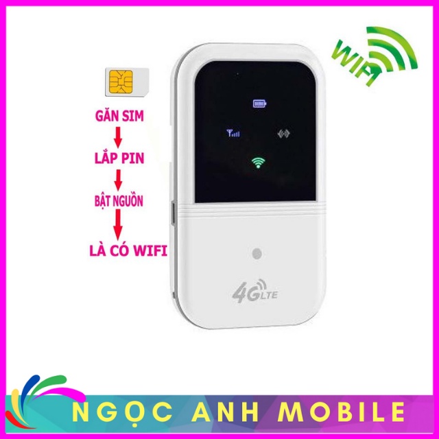 kích sóng wifi, Cục Phát Wifi 4G,  Chính Hãng Dễ Sử Dụng - Chỉ Cần Gắn Sim , Bật Nguồn Là Sử Dụng NGỌC ANH MOBILE