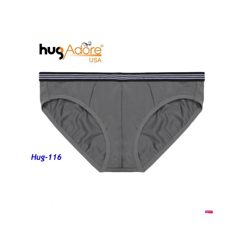 Quần lót nam tam giác thương hiệu Mỹ HugAdore thun lạnh phối lưng thun nam tính - HUG-116