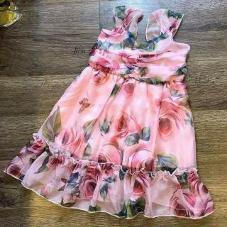 Combo Váy voan tơ hoa hồng cao cấp