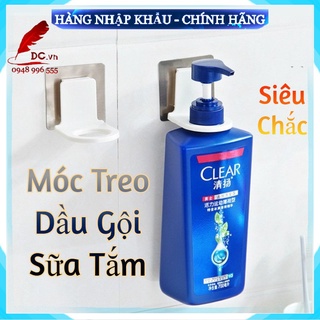Móc Dán Tường Treo Chai Lọ Giá Móc Để Nước Rửa Tay Dầu Gội Đầu Sữa Tắm Xà Phòng Dán Tường Siêu Chắc