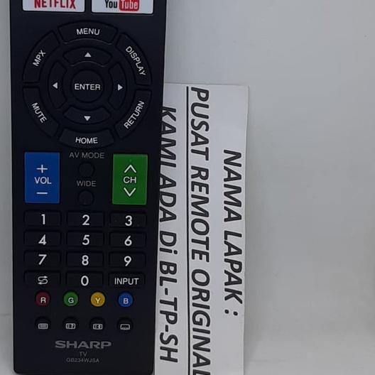 (Giảm Giá Sốc) Điều Khiển Tv Thông Minh Từ Xa Sharp Gb234Wjsa 22an!!