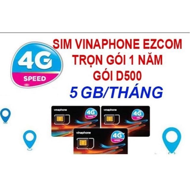 SIM 4G VINA VD149 D500T DV89 D60G TRỌN GÓI 12 THÁNG SIÊU RẺ