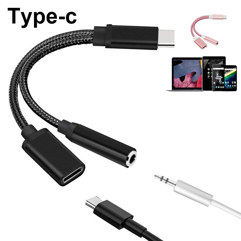 Dây Cáp Chuyển Đổi Cổng Usb C Sang Cổng 3.5Mm + Sạc Pin Cho Điện Thoại Moto Z