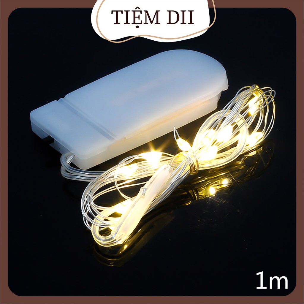 Đèn Nháy MiNi Đèn Đom Đóm Led Fairylight Kèm Pin Không Cần Cắm Điện Đèn Trang Trí Quà Tặng