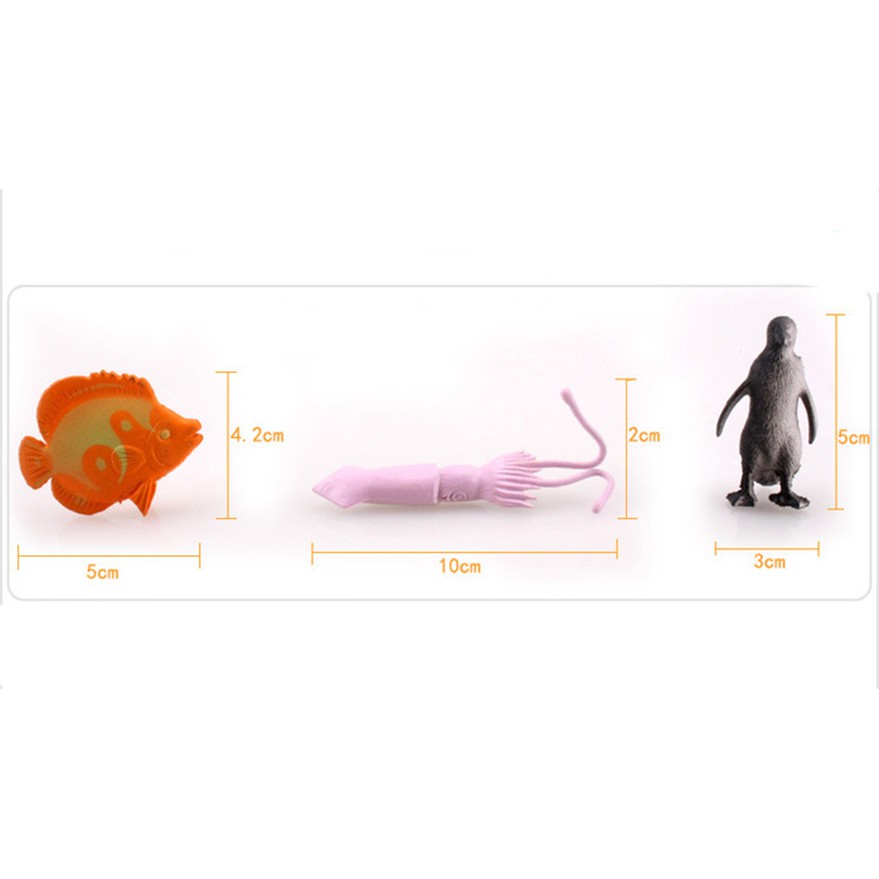 Bộ Kit Đại Dương Mô Hình 16 Loại Sinh Vật Biển Tạo Thế Giới Quan Cho Bé
