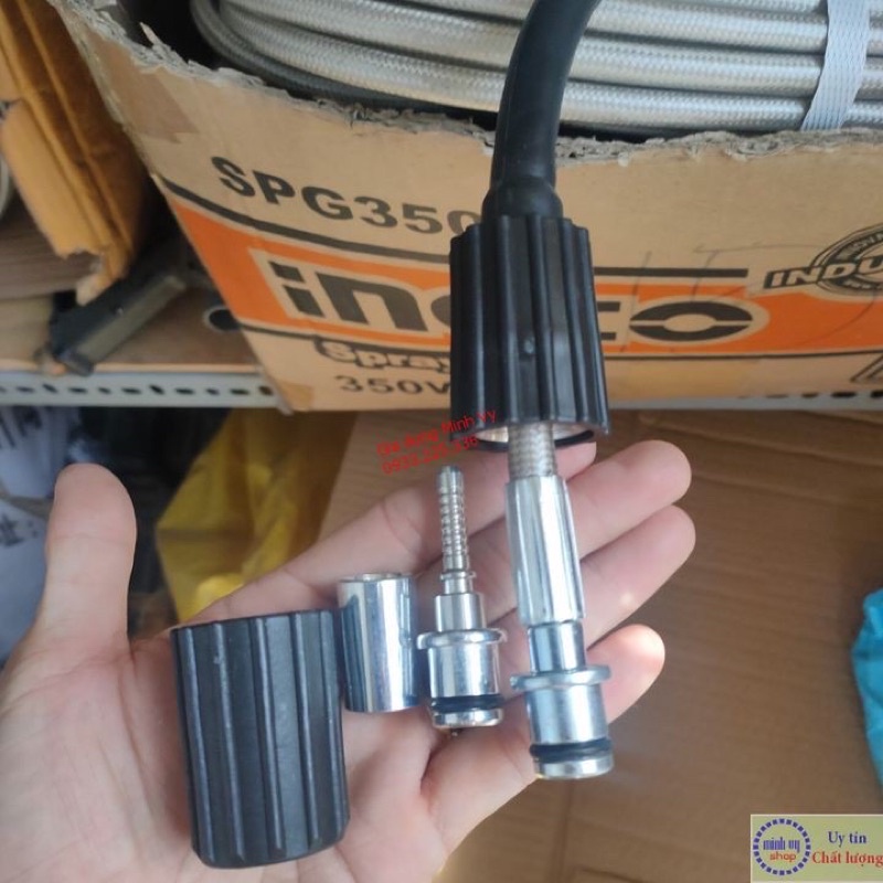 Bộ ép cốt ren trong 22mm của dây xịt máy rửa xe mini gia đinh