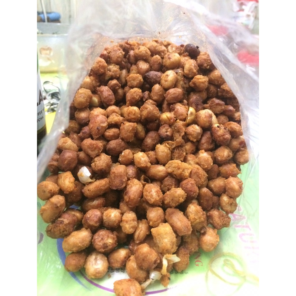 Đậu Phộng Rang Tỏi Ớt Giòn Rụm Béo Ngậy 500G