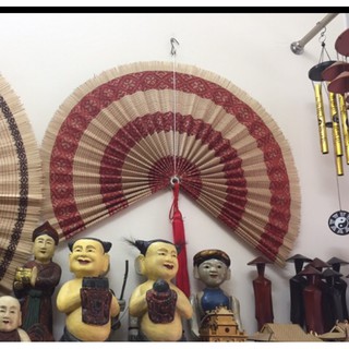 Quạt treo tường trang trí dệt bằng nan tre ( 70cm, 80cm,100cm)