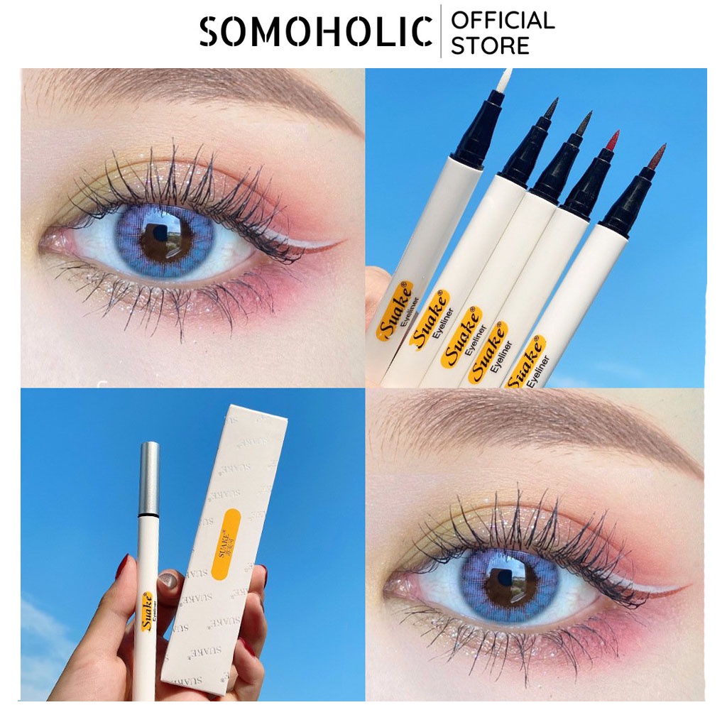 Bút Kẻ Mắt Eyeliner Suake Màu Đen Sắc Nét Lâu Trôi Dễ Vẽ Somoholic ELN4