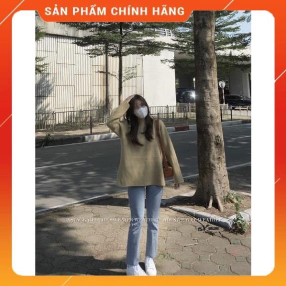 SALE- (Ảnh thật) Áo len mịn cổ tròn xẻ tà Hàn Quốc 7 màu the.sweaterweather TSW -Kh86