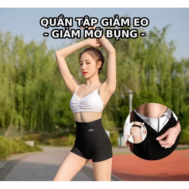 Quần Giảm mỡ bụng ra mồ hôi, Quần Tan Mỡ dáng Lửng - Đùi - Mbra94