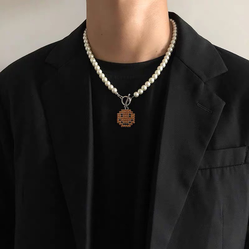 Dây Chuyền Nam Unisex SMILE Hiphop Thời Trang Loki Accessories Ngầu Chất Đẹp - Vòng Cổ Titan - SMILE Chains