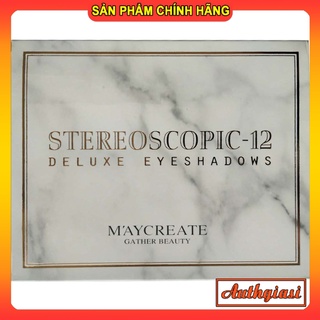 Bảng phấn mắt Maycreate 12 màu cao cấp Stereoscopic Deluxe Eyeshadow