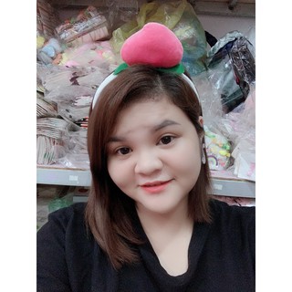 Băng Đô Cài Tóc Trái Đào Đơn