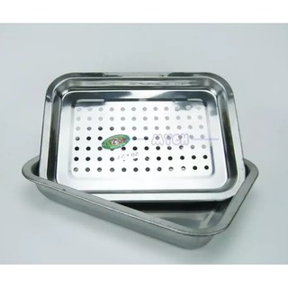 Mâm úp ly nước inox size lớn 39x29 cao cấp làm bằng inox không gỉ, sáng bóng, an toàn cho sức khỏe