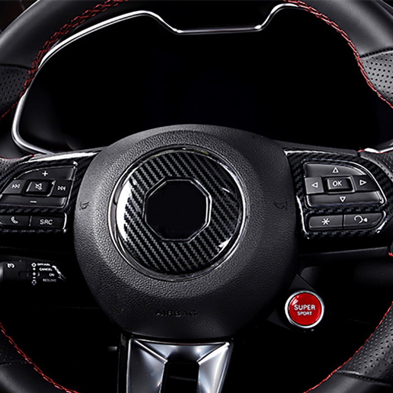 1 Vỏ Bọc Vô Lăng Xe Hơi Bằng Sợi Carbon Cho mg Zs Ev Hs Mg6 Mg5 Ezs 2018-2021