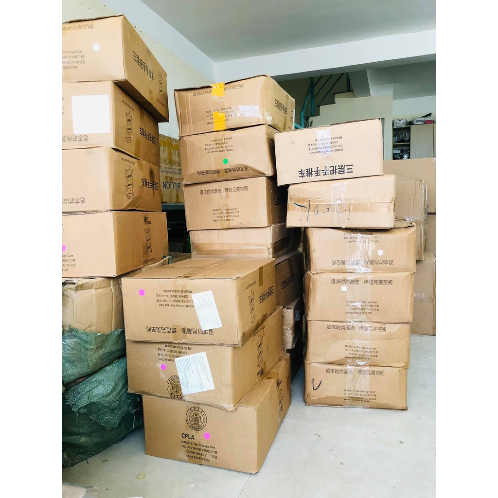 Kệ nhựa 3 tầng ( xe đẩy nhựa 3 tầng )