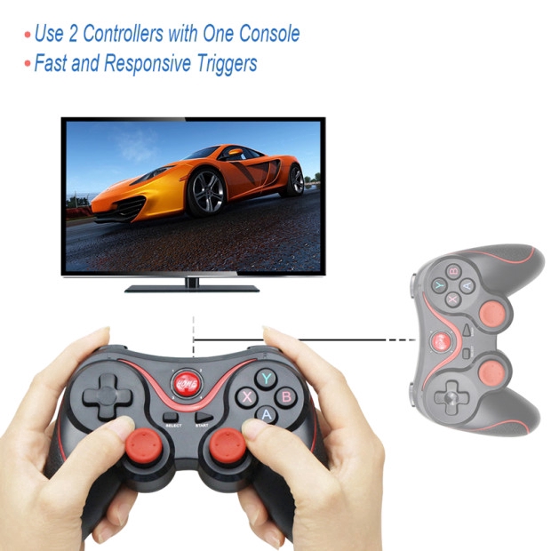 Tay cầm chơi game X3 có giá đỡ điện thoại kết nối bluetooth | BigBuy360 - bigbuy360.vn