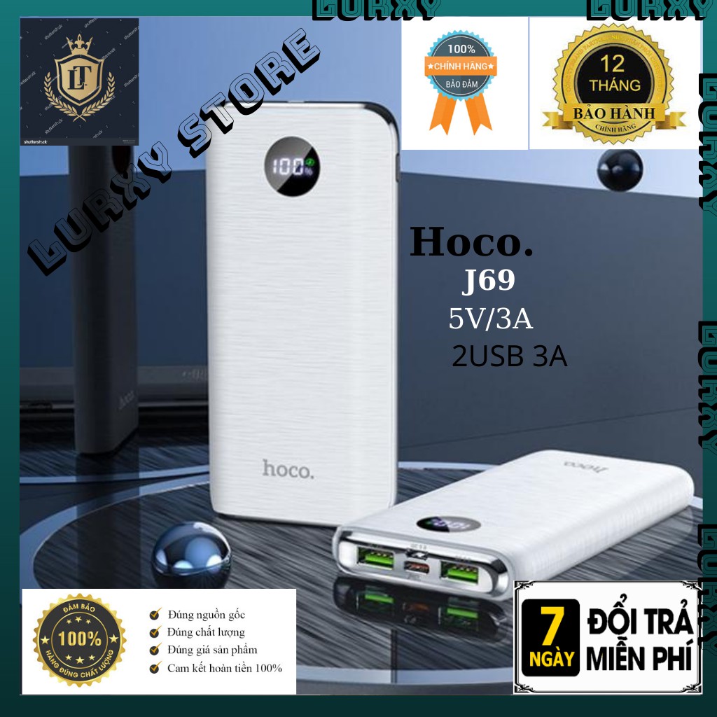 Pin Sạc Dự Phòng Hoco J69 10.000 mAh Sạc Nhanh 18W - Chính Hãng - Bảo Hành 6 Tháng