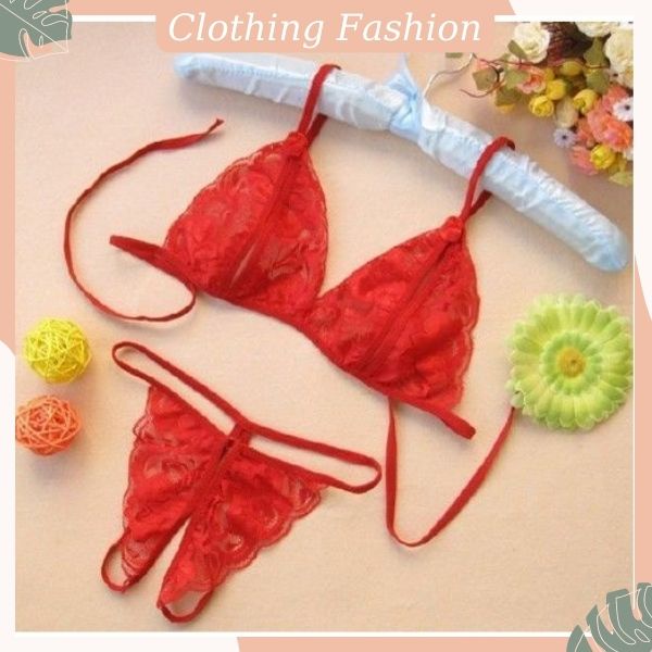 Bộ đồ lót ren nữ với 4 màu không gọng đệm mút sexy