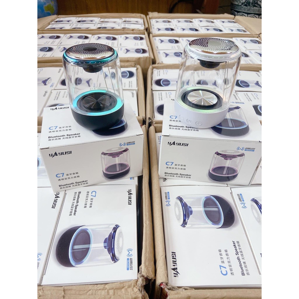 Loa Bluetooth Trên Dưới Trong Suốt Yayusi  âm thành vòm