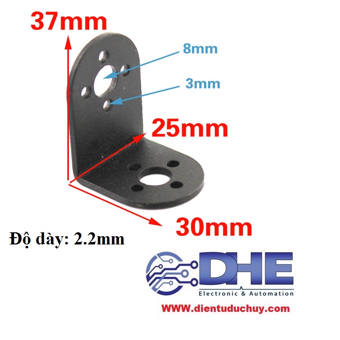 GIÁ ĐỠ ĐỘNG CƠ SERVO - HÌNH CHỮ L, PHÙ HỢP CHO SERVO MG995, MG996... | BigBuy360 - bigbuy360.vn