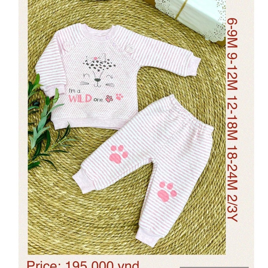 Bộ chần bông Moon cao cấp cho bé size 7-16kg