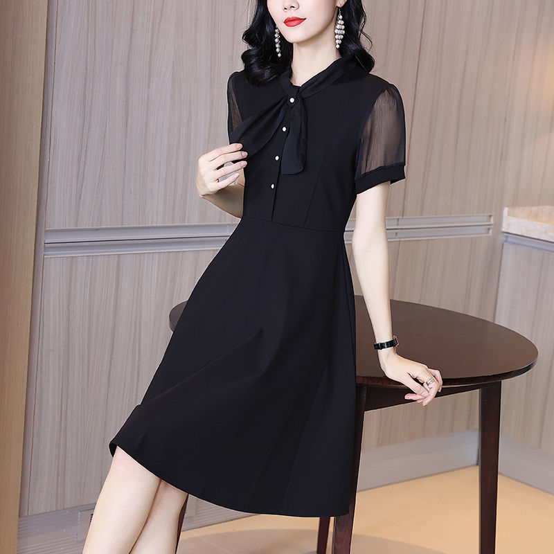 Váy đen Nữ Phong Cách Hàn Quốc Mùa Hè Váy Midi Váy