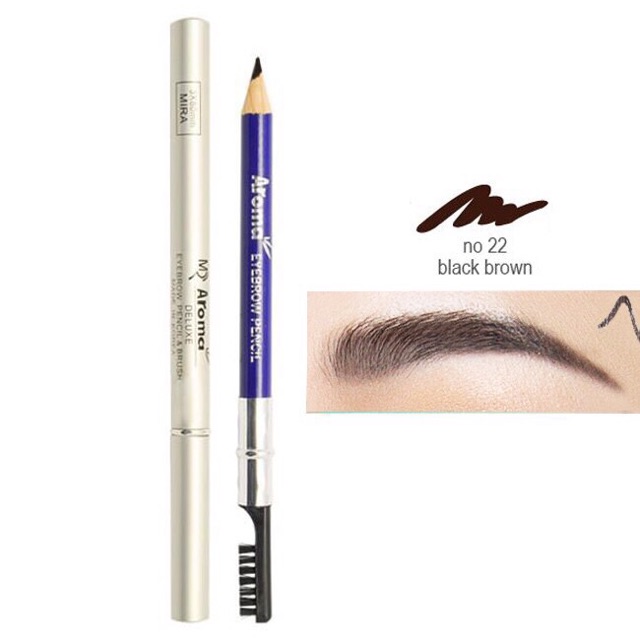 Follow 23/07 Chì Vẽ Mày 2 đầu Aroma Mira Eyebrow Pencil