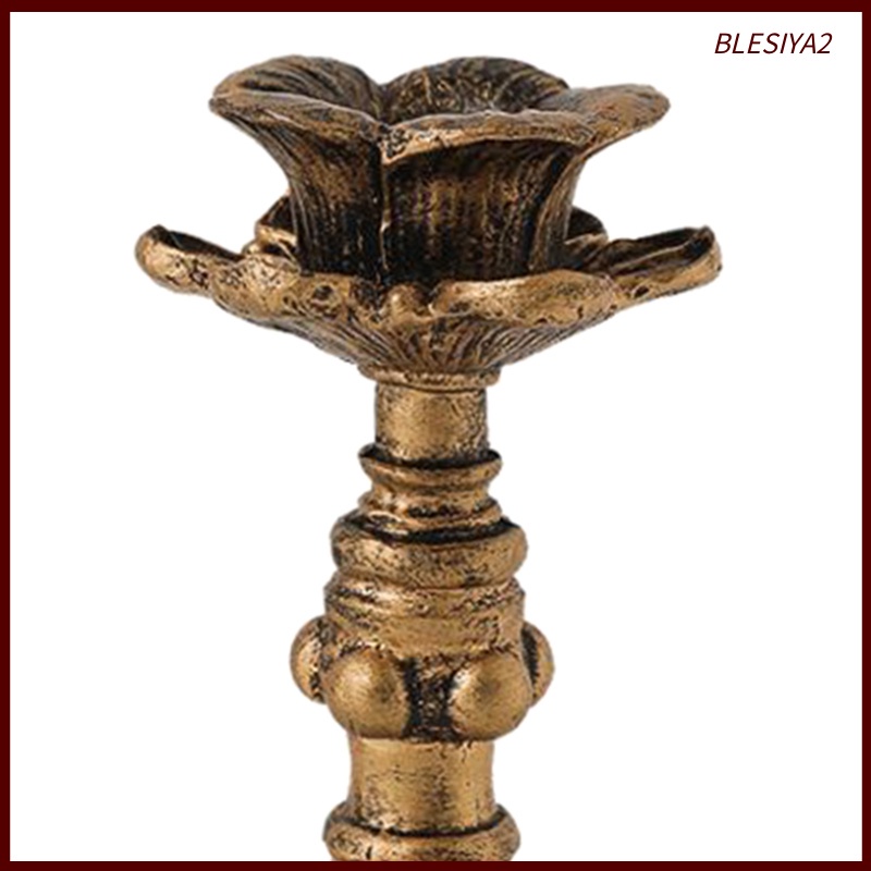 Rustic Shabby Chic Pillar Candle Holder Candlestick for Church 8x8x8.5cm