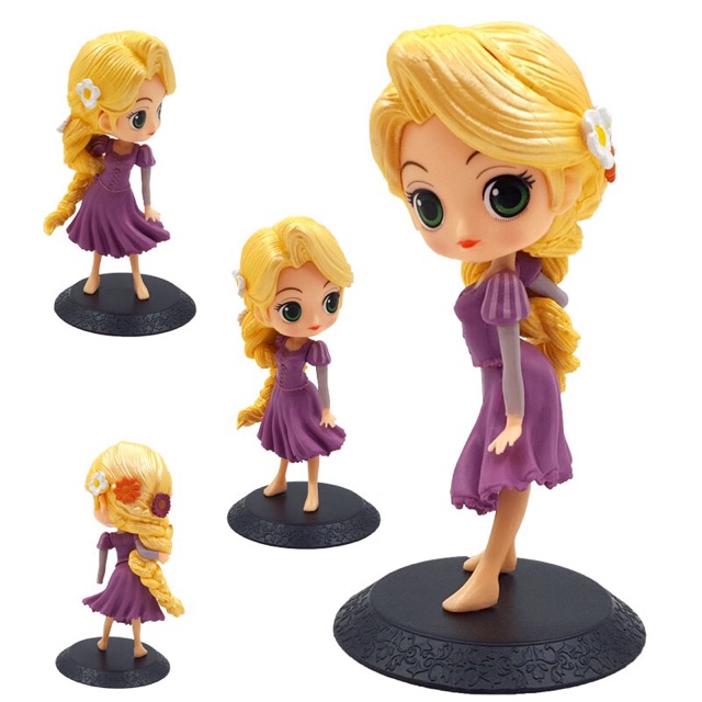 Set 3 Mô Hình Công Chúa Disney phiên bản Q Chibi   Elsa Anna Tinkerbell Rapunzel Belle Snow White  15-16cm