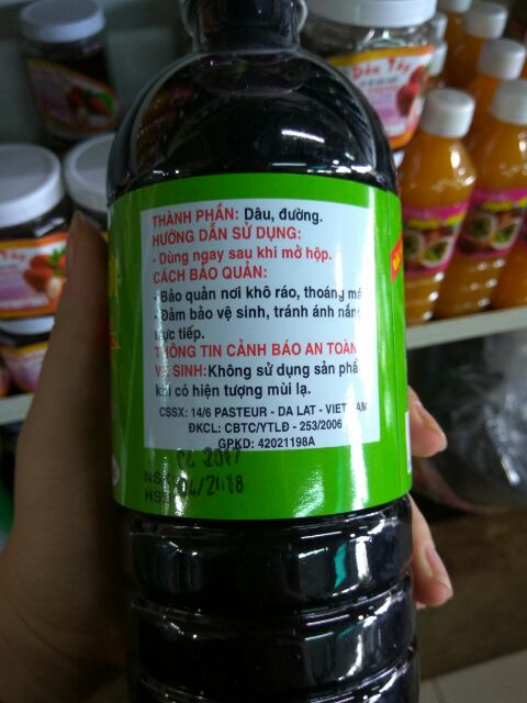 Nước cốt dâu tằm đà lạt chai 500ml