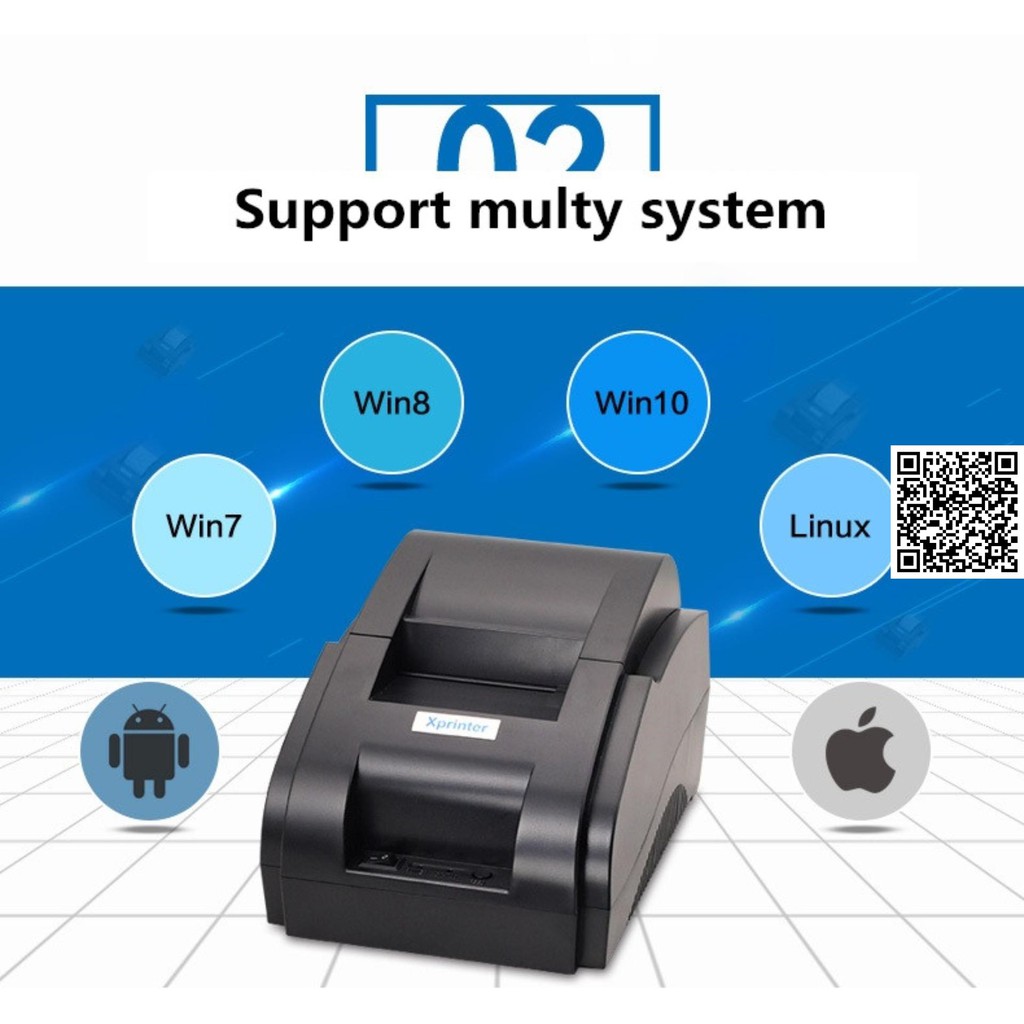 Máy in Mini hóa đơn Xprinter XP-58IIH (tặng 1 cuộn giấy in) - 439