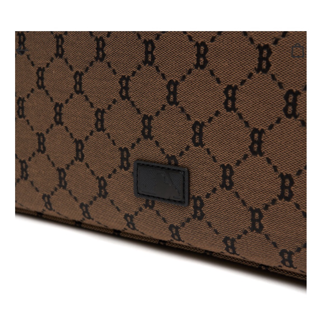 Túi MLB Monogram nâu sẫm Boston