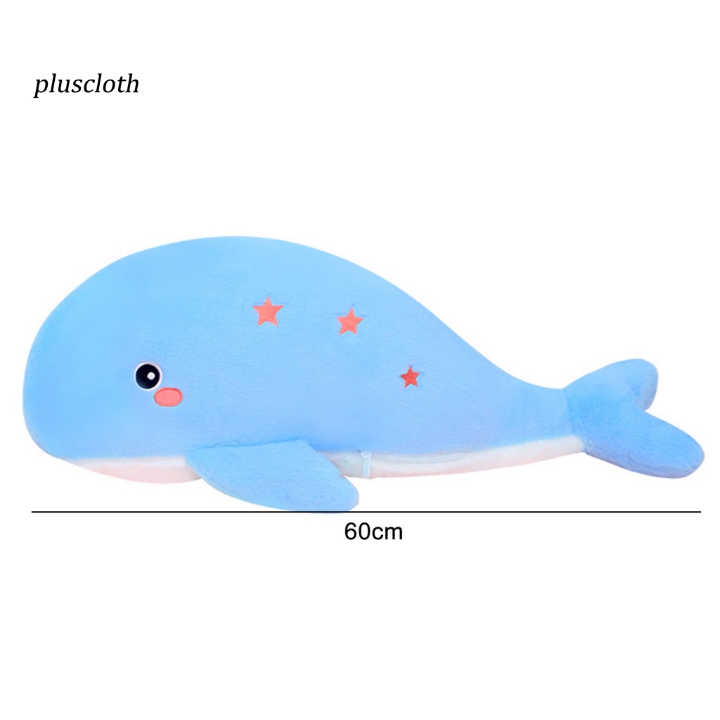 Cá Voi Nhồi Bông Mềm Có Khóa Kéo Dễ Thương Cho Bé