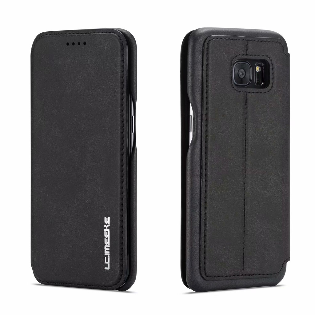 Bao da điện thoại nắp gập thiết kế đơn giản cho Samsung Galaxy S7 Edge | BigBuy360 - bigbuy360.vn