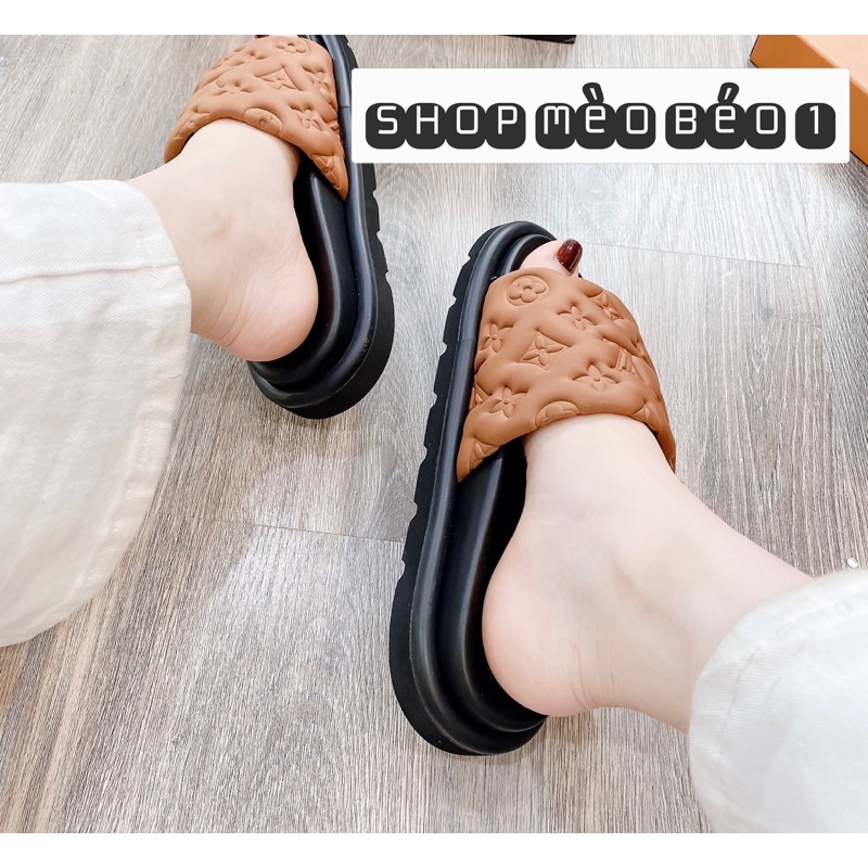 Dép spsl quai dán ngang vân chìm fullbox