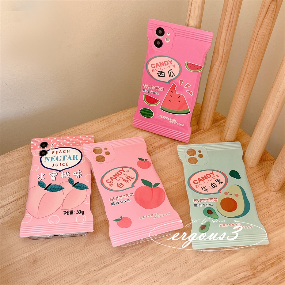 Ốp Điện Thoại Mềm Họa Tiết Nước Ép Cho iPhone 14 13 12 11 Pro Max 7 8 6 6s Plus X Xs Max SE 2020 Xr