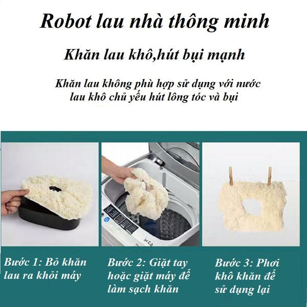 Phụ kiện robot lau nhà 💖𝑭𝑹𝑬𝑬𝑺𝑯𝑰𝑷💖 Pin sạc thay thế & giẻ lau thay thế